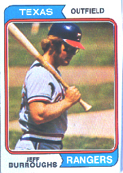 1974 Topps Baseball Cards      223     Jeff Burroughs